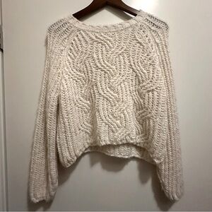 Urban Outfitters Cozy Cream Knit Sweater